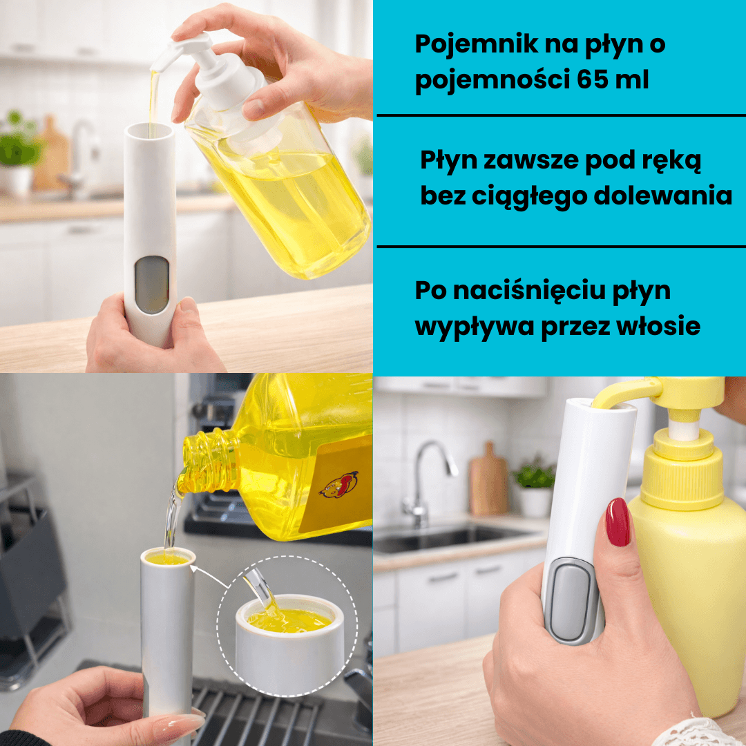 Wbudowany pojemniko pojemności 65 ml