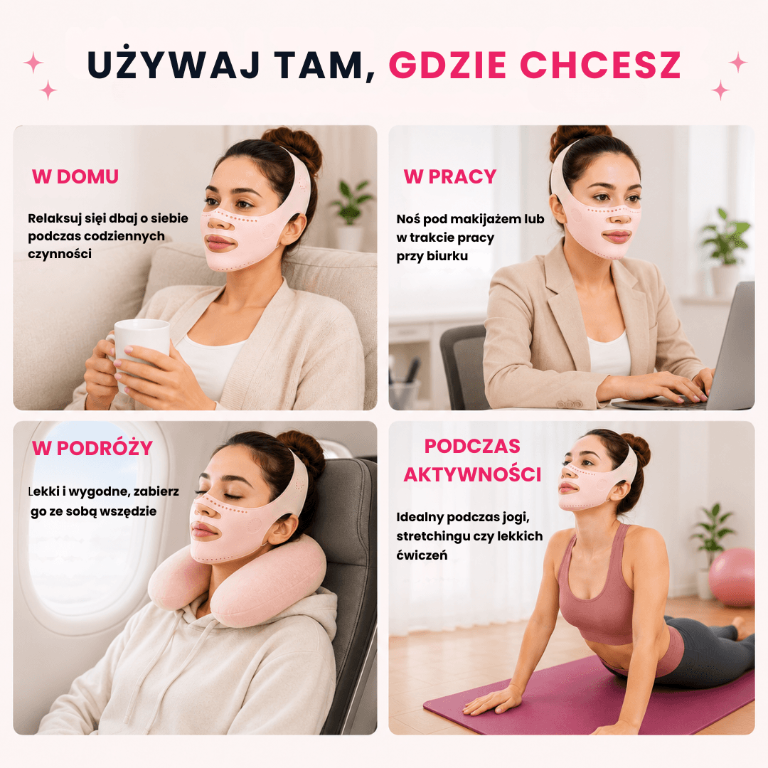 Nafli - maska do liftingu twarzy w kształcie litery V