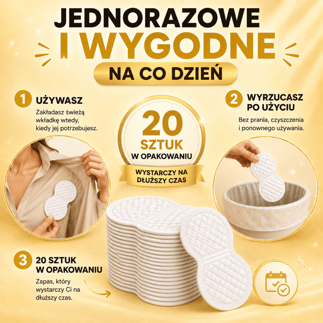 Flotex - wkładki przeciwpotowe pod pachy