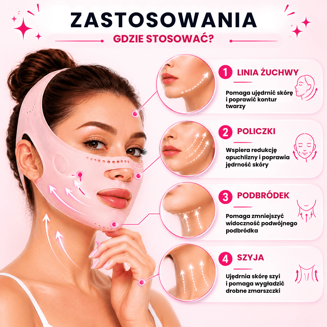 Nafli - maska do liftingu twarzy w kształcie litery V