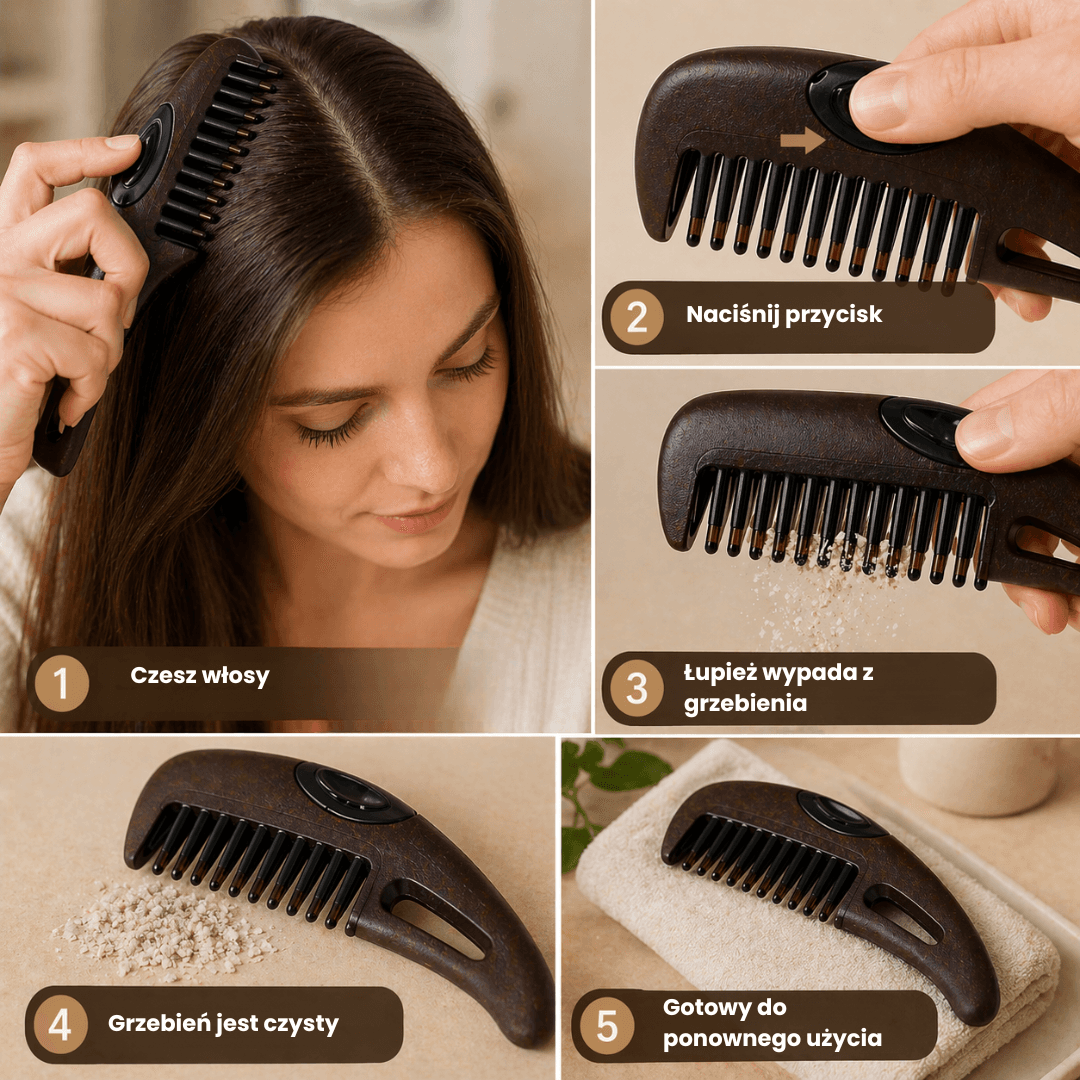 Greting-grzebień do usuwania łupieżu