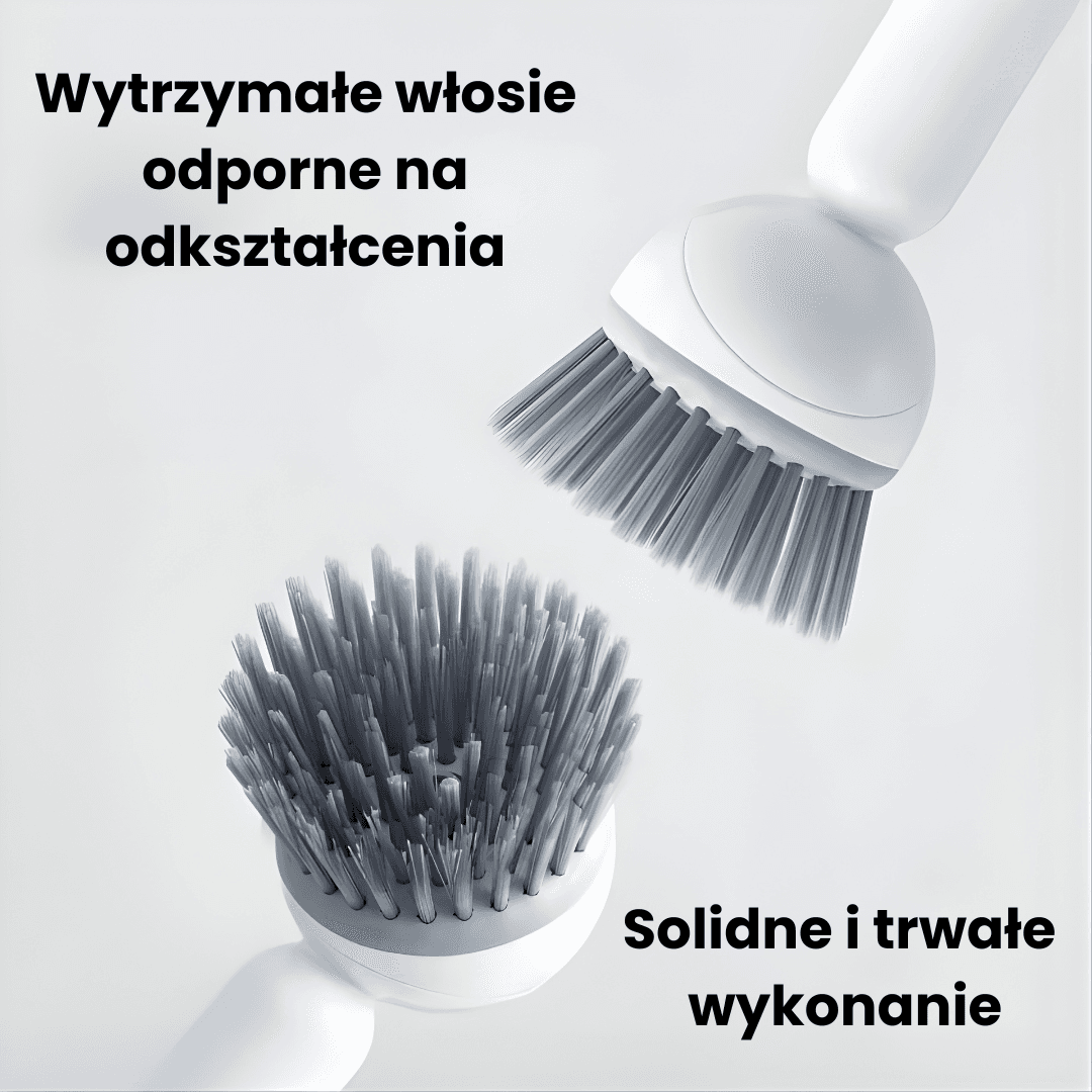 Dishflow -  obrotowa szczotka z dozownikiem na płyn do mycia naczyń