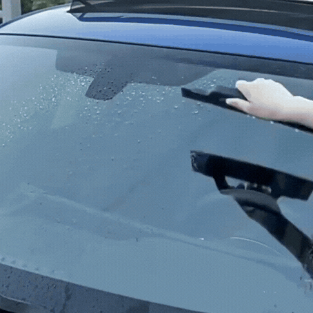 Szyba staje się czysta i przejrzysta 