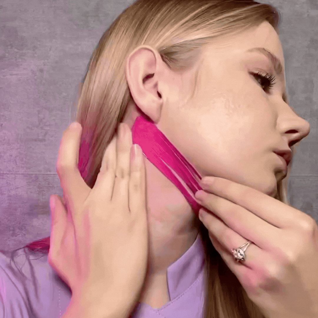 Wyraźna linia żuchwy w kilka chwil