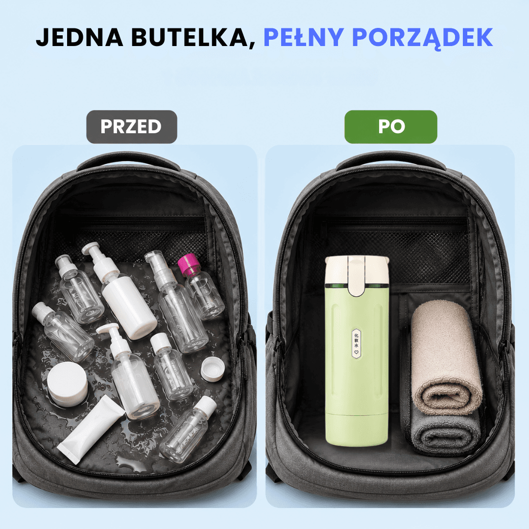 Mniej butelek, więcej wolnego miejsca